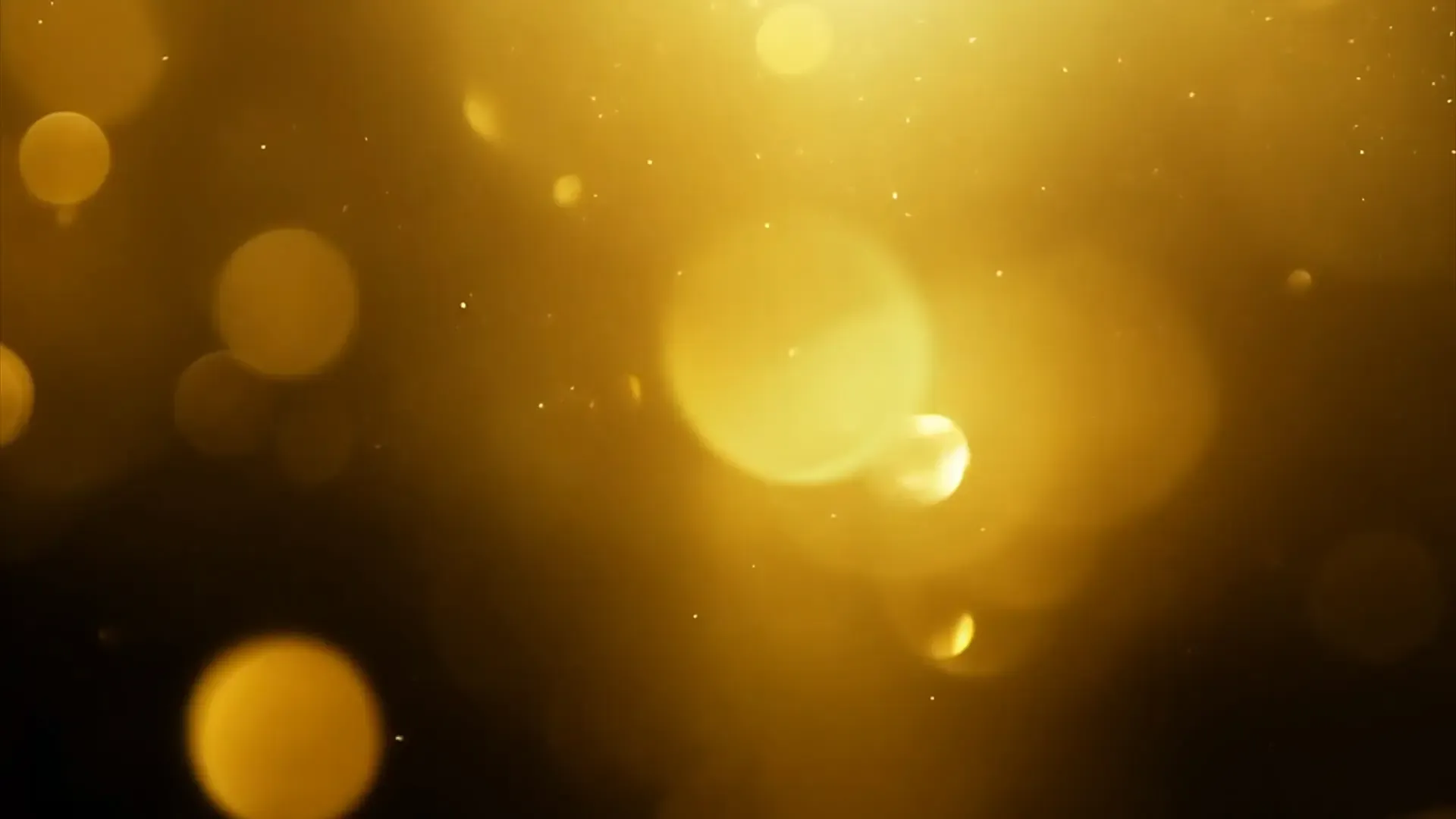 Soft Golden Bokeh Sparkles Overlay for Luxurious Video Templates